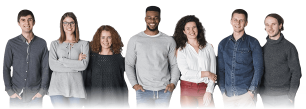 A diverse group of professionals